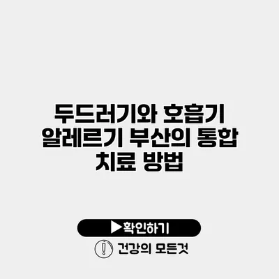 두드러기와 호흡기 알레르기 부산의 통합 치료 방법