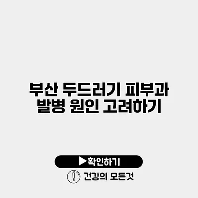 부산 두드러기 피부과 발병 원인 고려하기