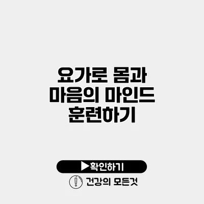 요가로 몸과 마음의 마인드 훈련하기