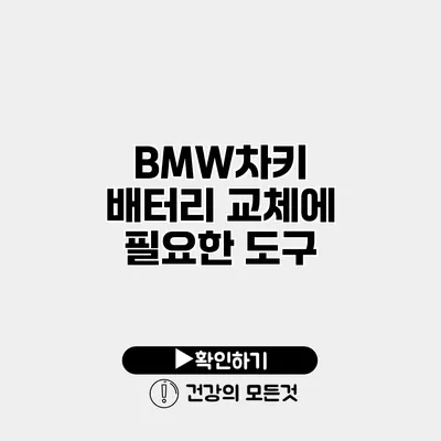 BMW차키 배터리 교체에 필요한 도구